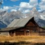 USA _ Wyoming - Grand Teton National park - Settlers' Cabin